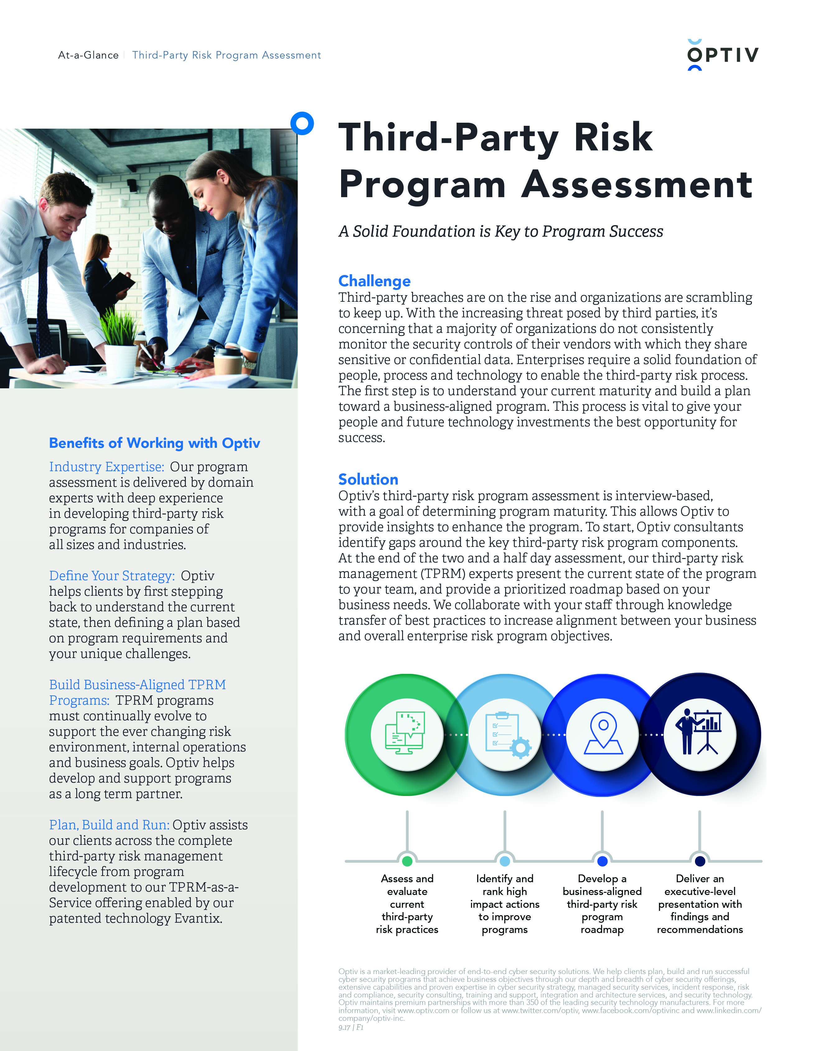 Third Party Risk Assessment At A Glance Brief