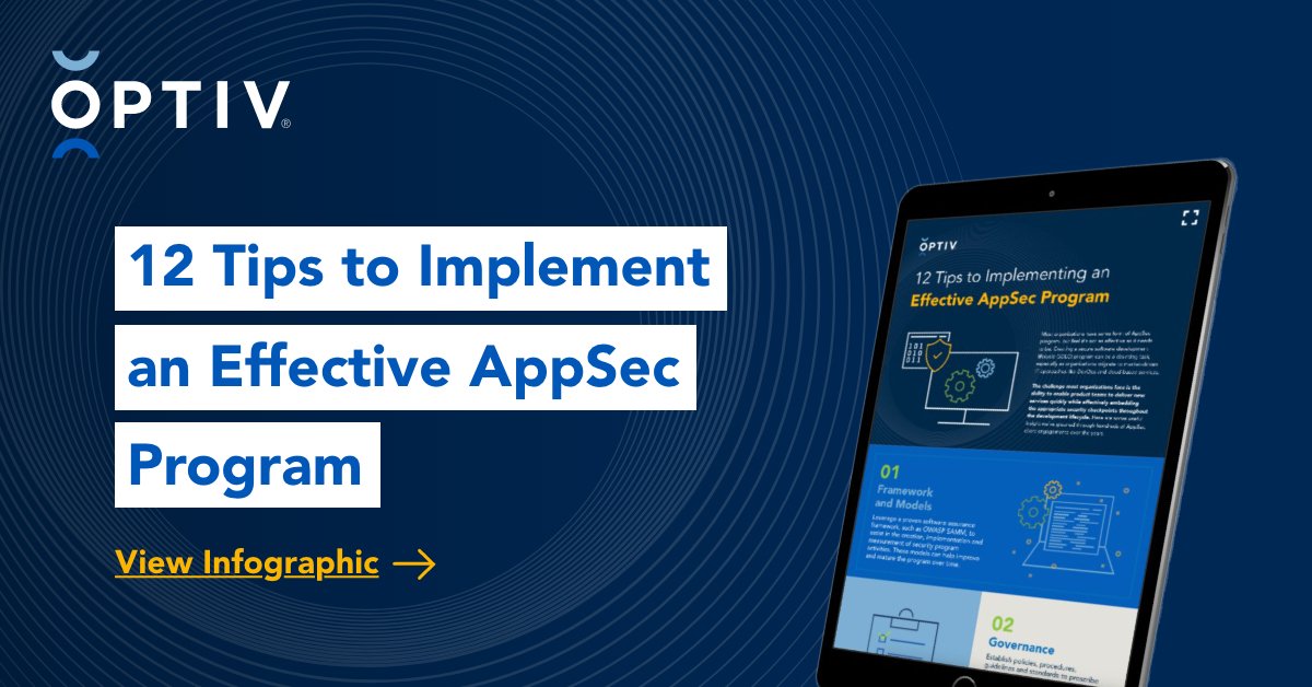 12 Tips to Implementing an Effective AppSec Program | Optiv
