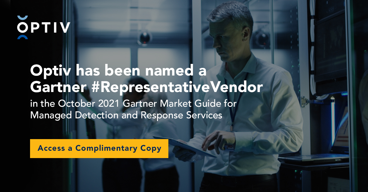 Gartner 2021 MDR Market Guide Press Release Optiv