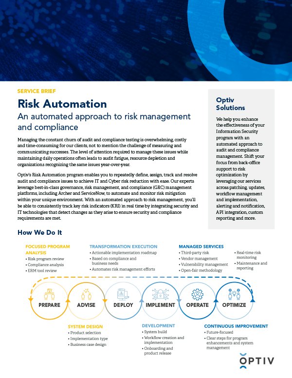 Risk Automation Optiv
