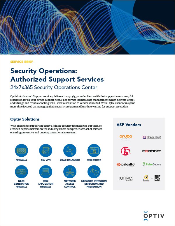 Authorized Support Capabilities Brief