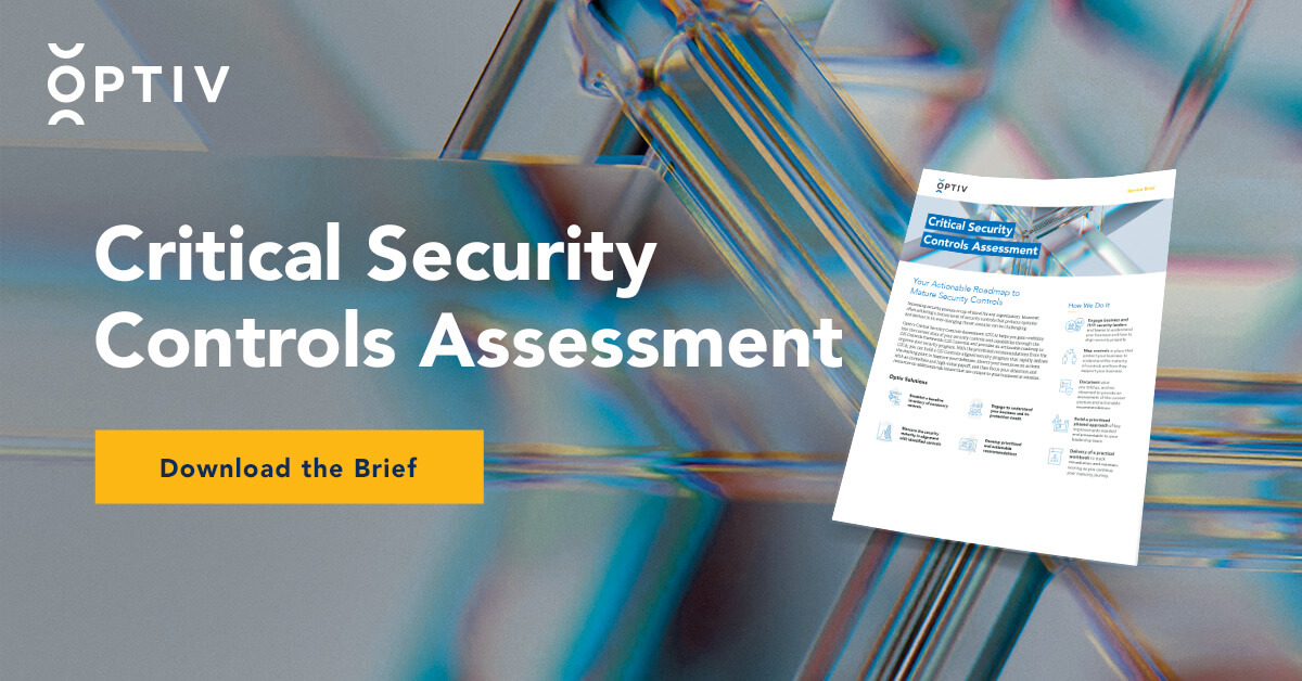 Critical Security Controls Assessment Optiv