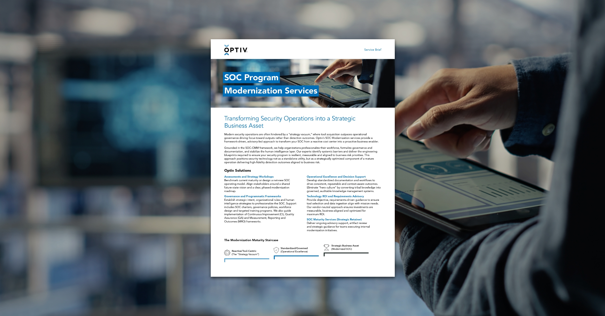 SOC Program Modernization Services | Optiv