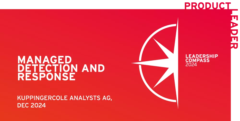Product Leader in KuppingerCole’s 2024 Managed Detection and Response (MDR)