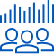 Communicate cyber risk Icon.